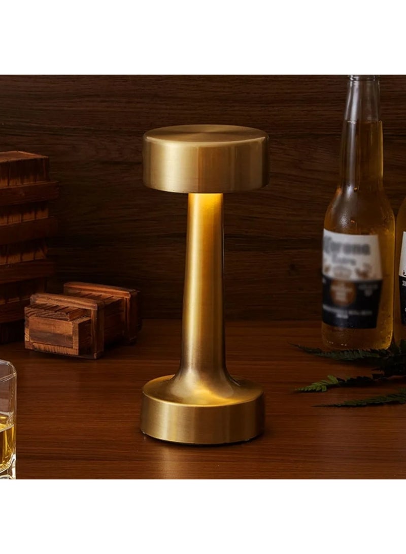 Gold multi-light lamp made of stainless steel, touch operated - Image 4